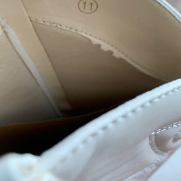 Cowboy Western Off White Tall Stacked Heel boots for women size 11 - Picture 5 of 15